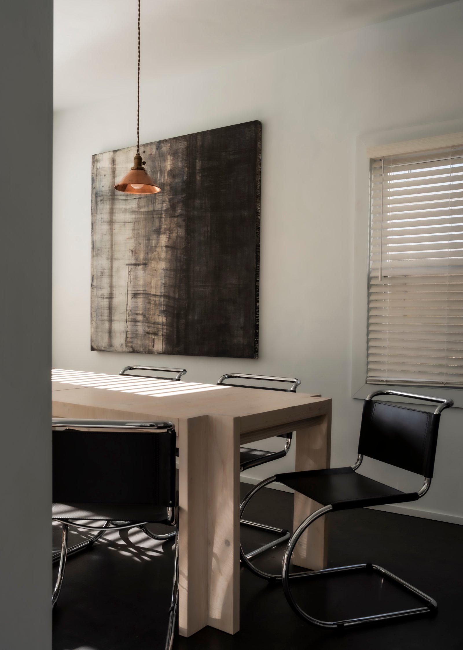 Bungalow dining room with residential furnishings near Asbury Park.